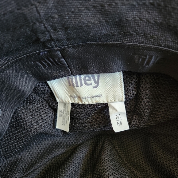 TILLEY Black Hemp Bucket Hat Size Medium - Picture 9 of 12